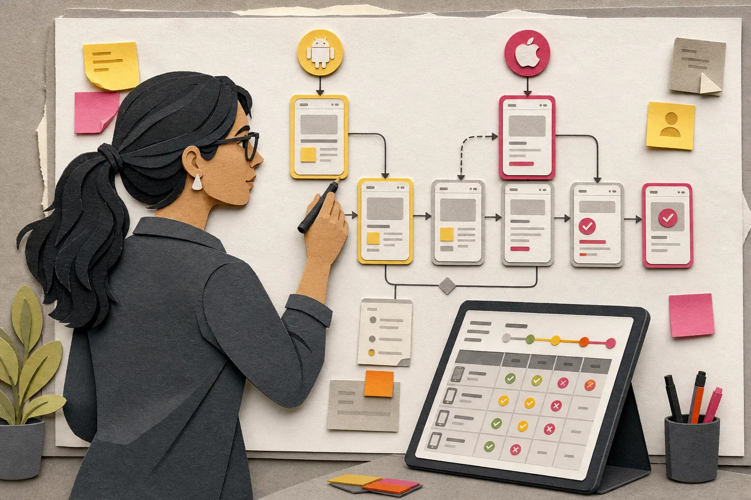 Build a mobile QA plan with risk-based goals, coverage and flakiness KPIs, a simple ROI model, and workflows that speed stable Android and iOS releases.