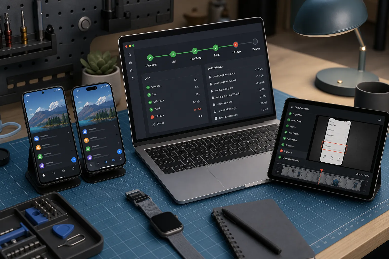 Which CI fits your mobile team? Compare Bitrise vs CircleCI setup, caching, artifacts, and costs, then see how to offload end-to-end tests to Flytrap.